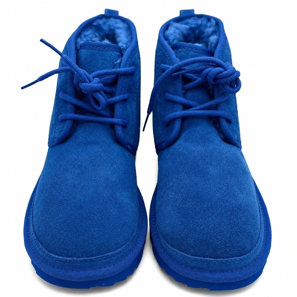 UGG Neumel II Big Kids 6 Women's 7.5 Dive Blue Suede Chukka Ankle Boots 1017320K